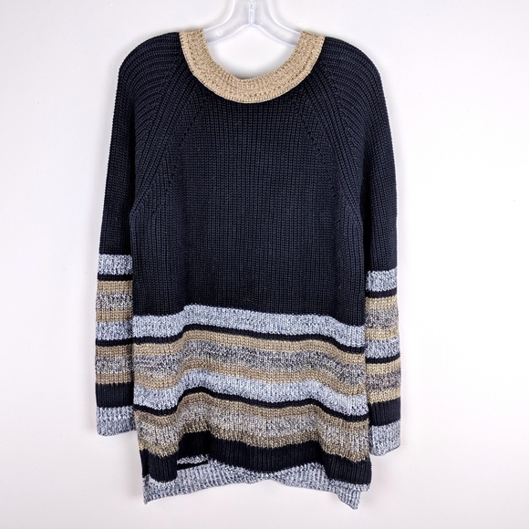 Anthropologie Sweaters - Curio | Anthro Knit Striped Sweater Dress - E40